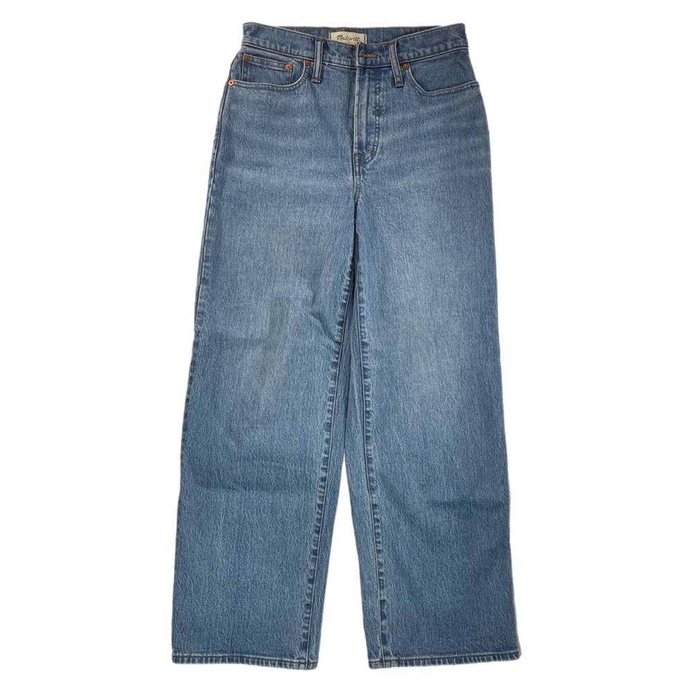 Madewell The Perfect Vintage Wide Leg Crop Jeans Size 26 (Actual 27)